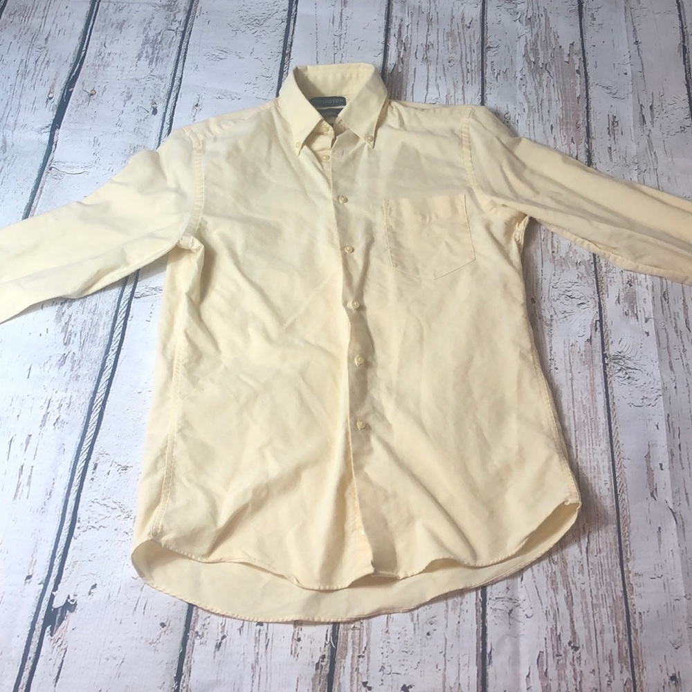 Yellow Covington Vintage Button Up Dress Shirt